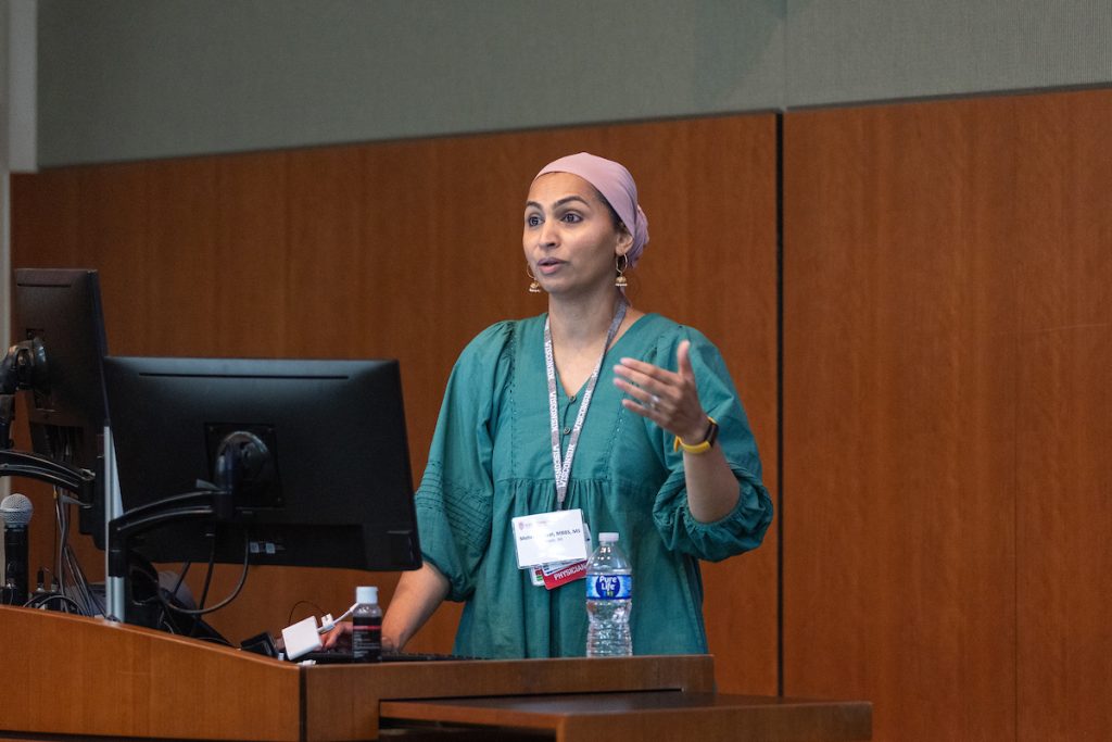 Mehreen Kisat speaking at Precision Medicine Symposium 2025