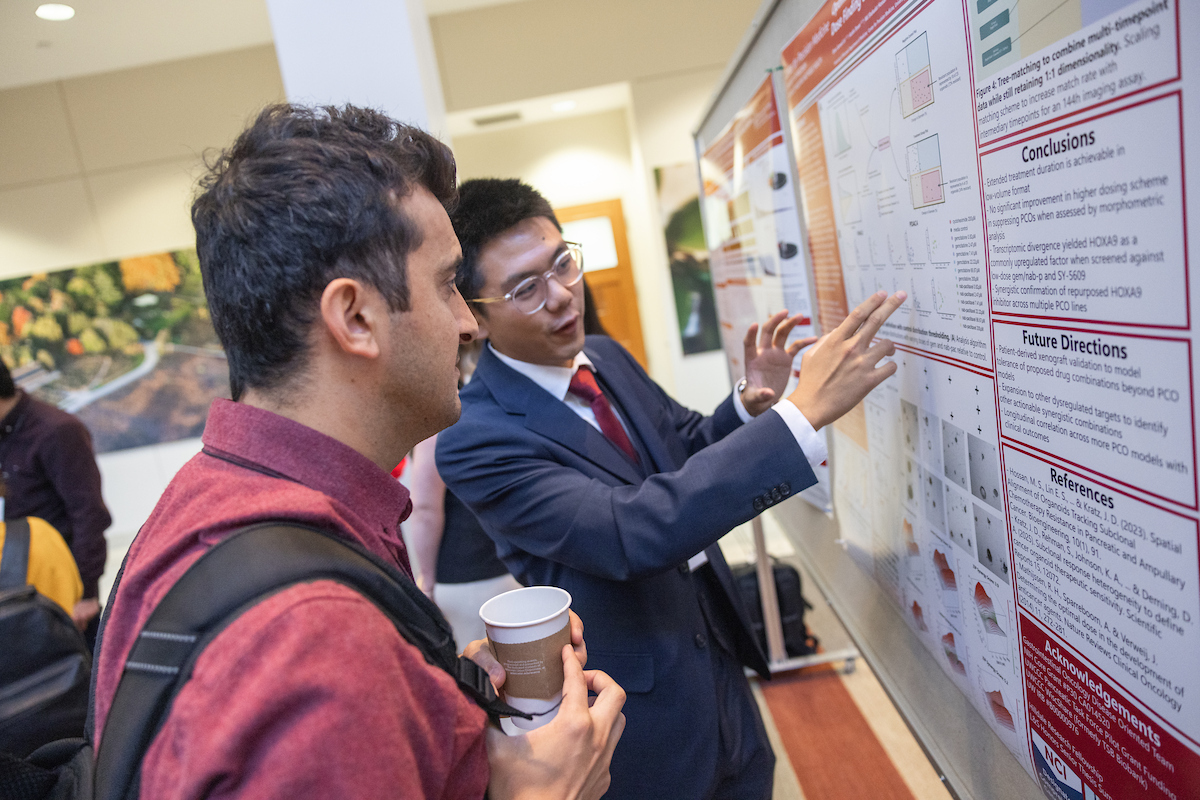 Center for Precision Medicine members during the poster presentation (continued).