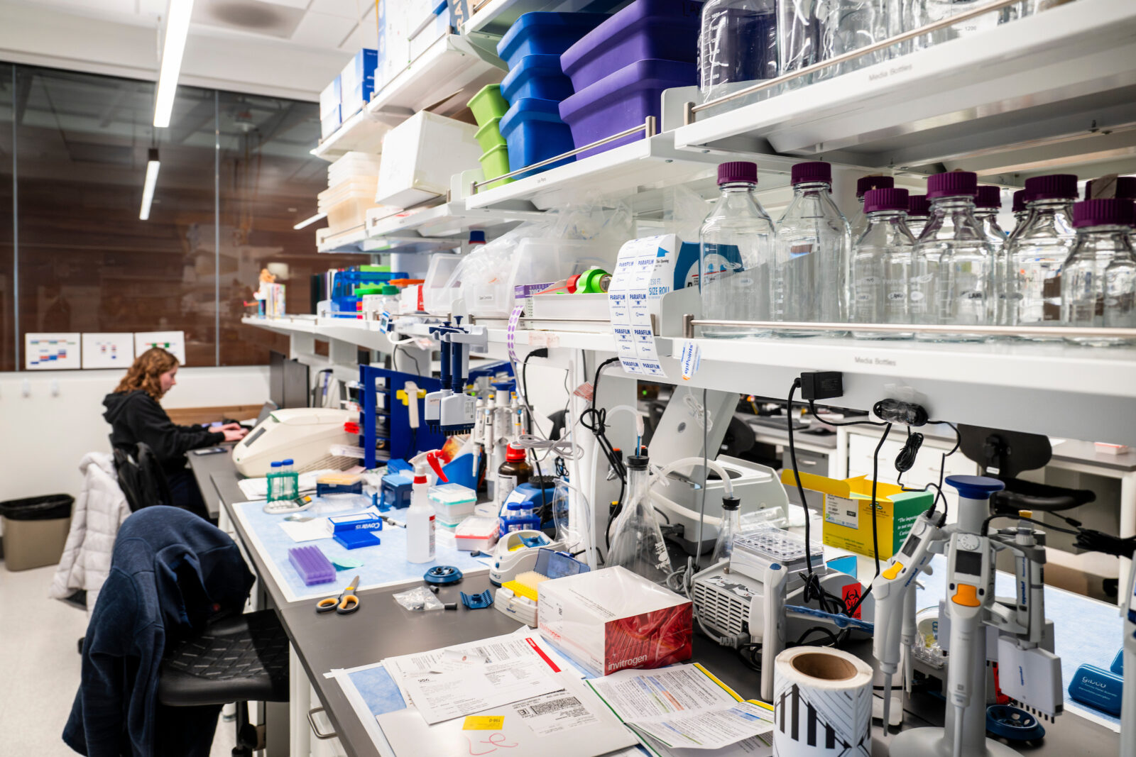 View of Center for Precision Medicine research Lab in WIMR