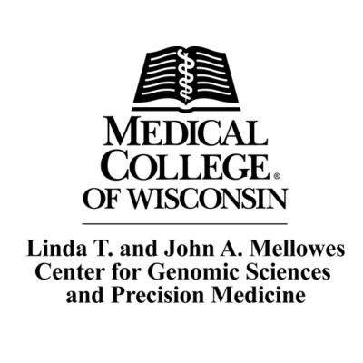 Medical College of WI logo of open book with text under it